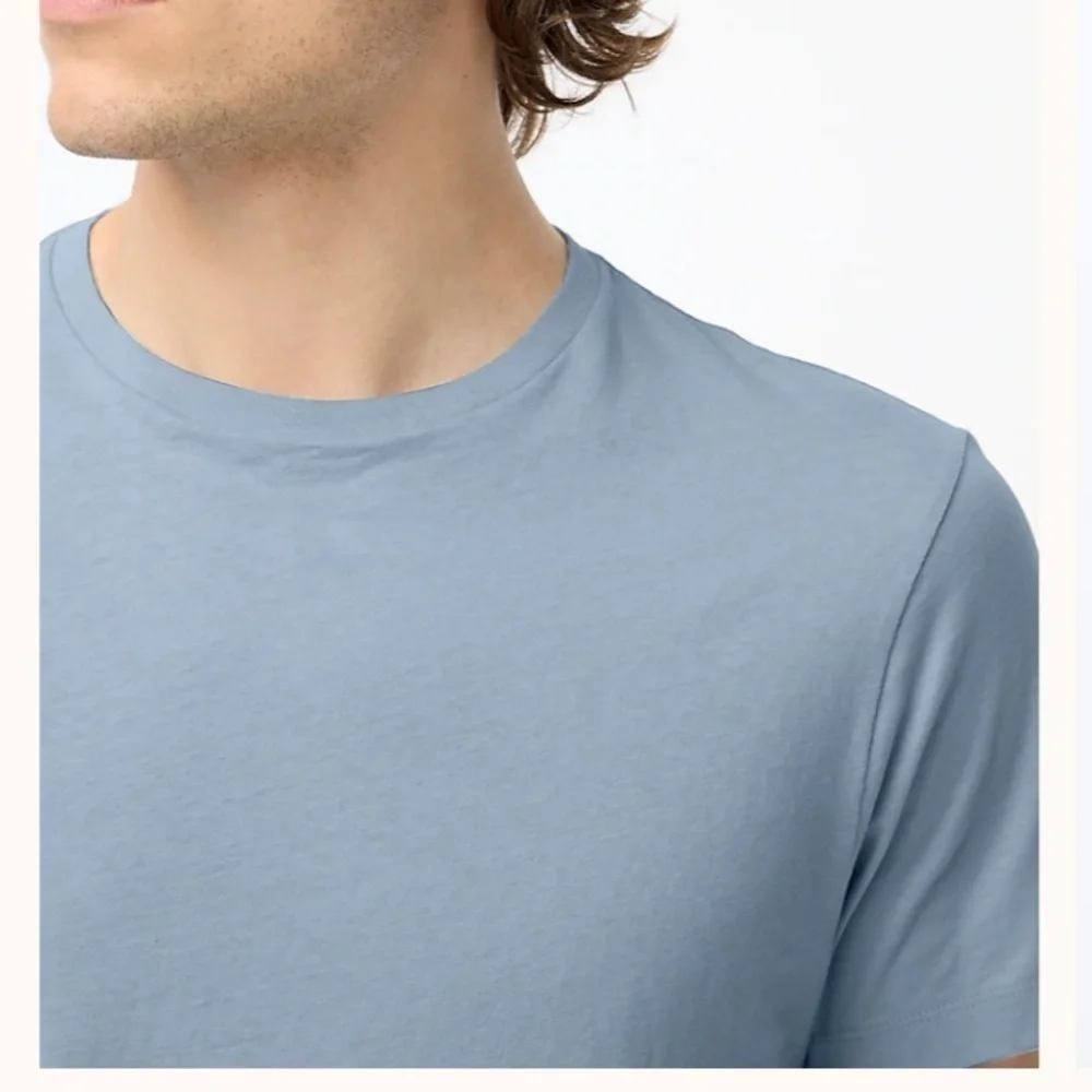 J crew Danube blue Cotton washed jersey tee